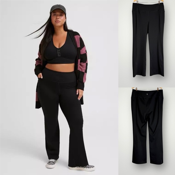 torrid Pants - Torrid Boot Cut Active Pants Womens Size 2X Pockets Yoga Smooths Lifts Supports